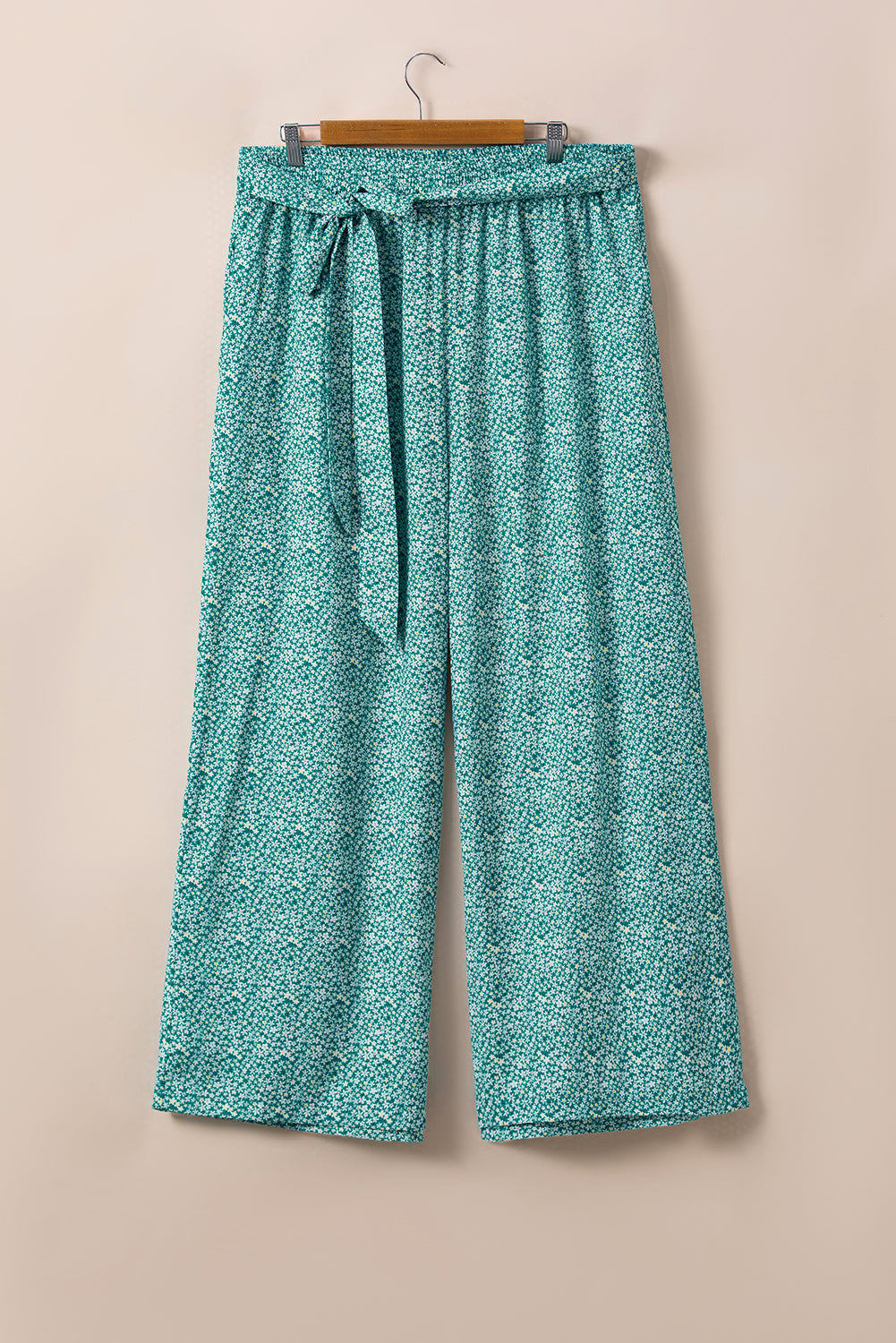 Floral Wide Leg Plus Size Pants - Eolante Clothing