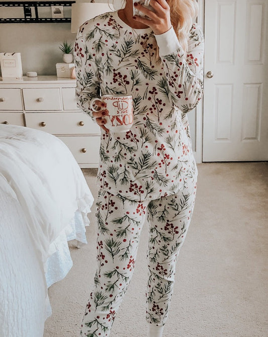 Holly Thermal Pullover Pants Lounge Set