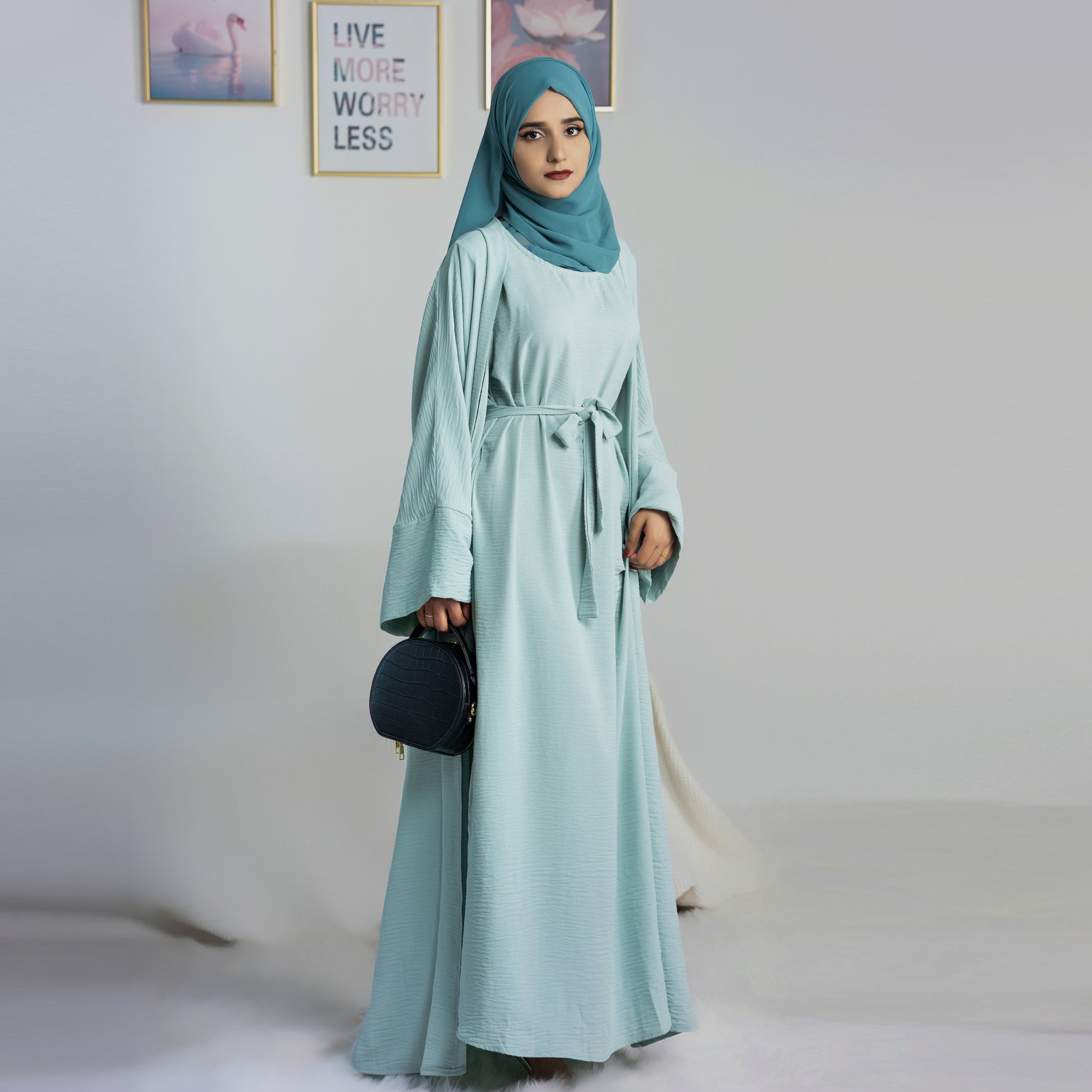 Inner Dress for Abaya in Turquoise | Eolante Clothing 