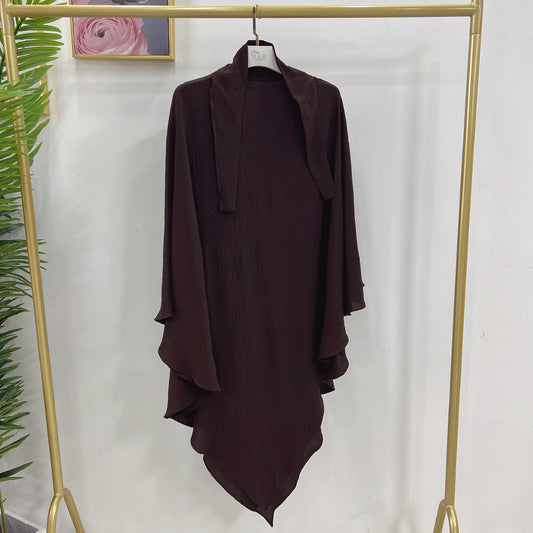 Elegant One-Layer Khimar – Simple & Stylish