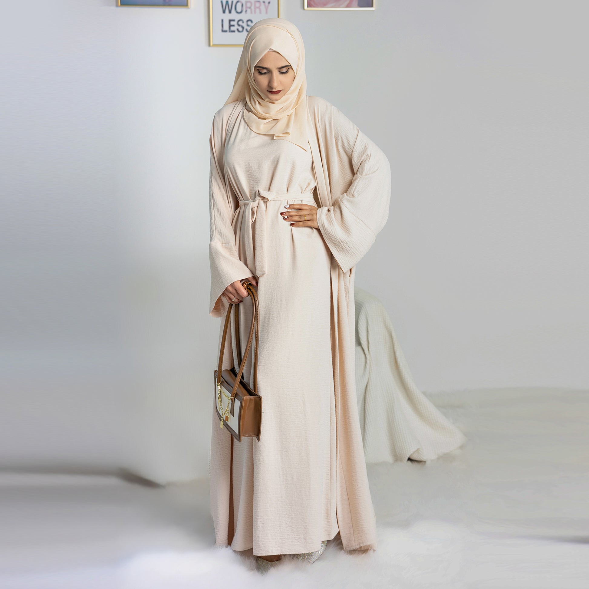 Abaya Inner Dress in Beige | Eolante Clothing 