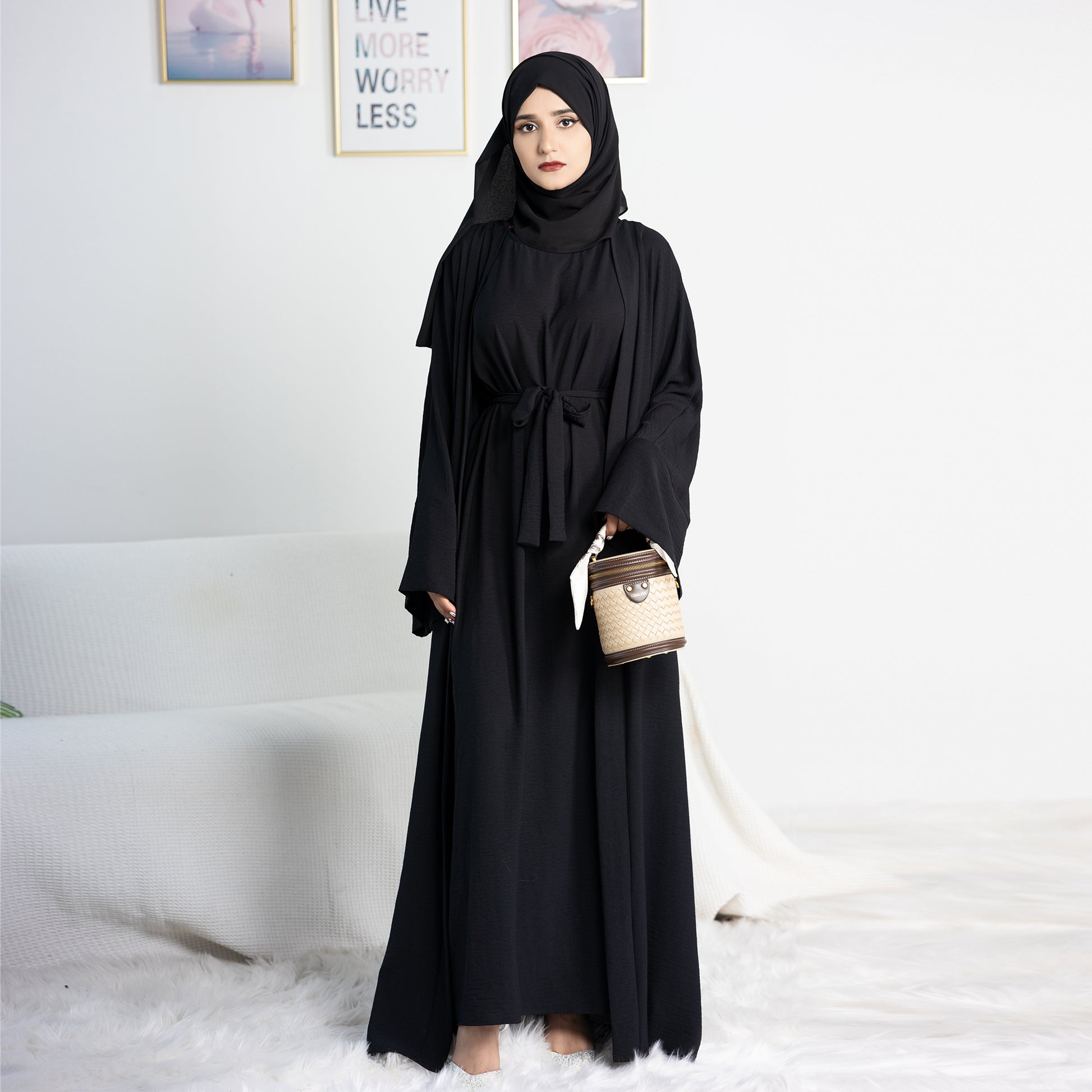 Black Inner Dress for Abaya | Eolante Clothing 