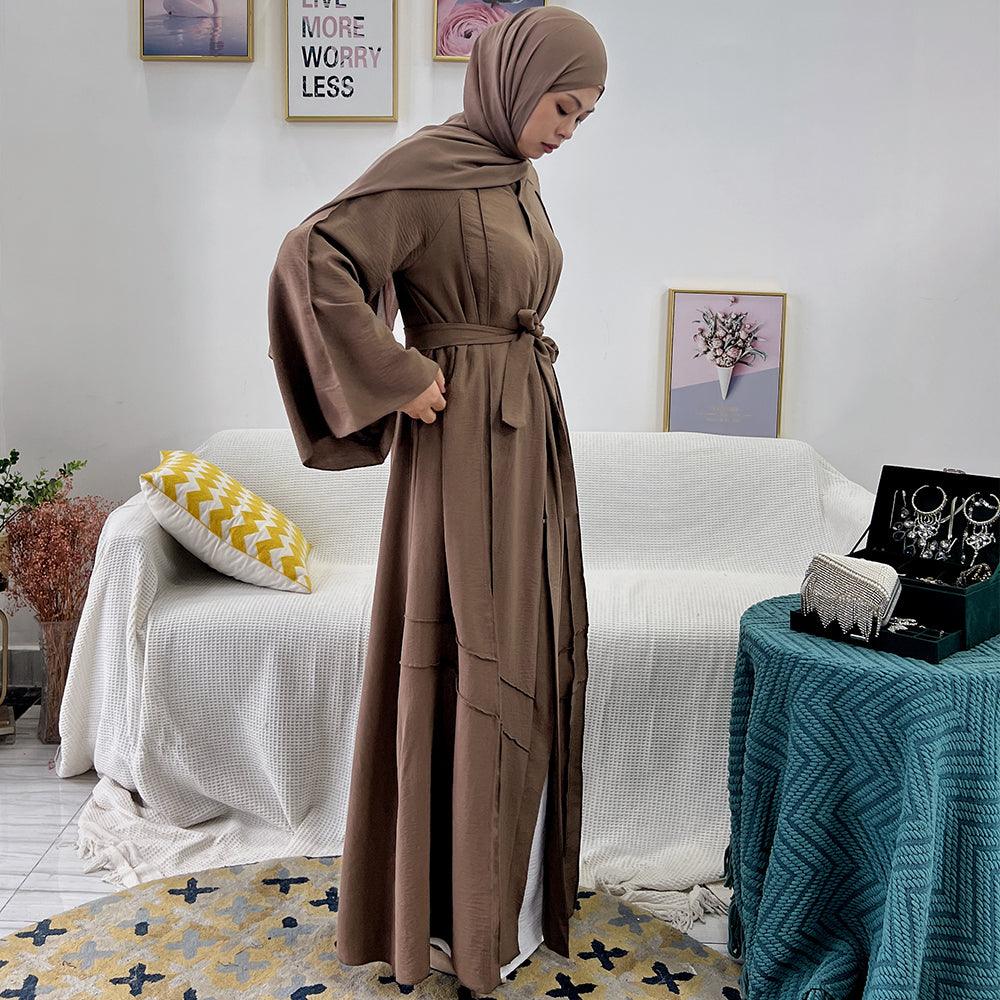 Reversed Seam Open Abaya | Eolante Clothing