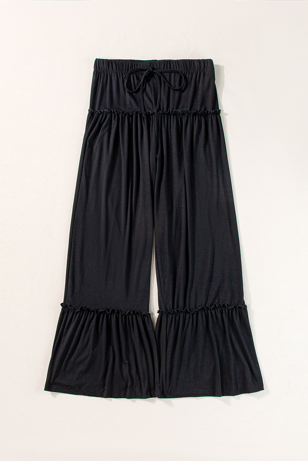 Frilled Wide Leg Pants - Eolante Clothing