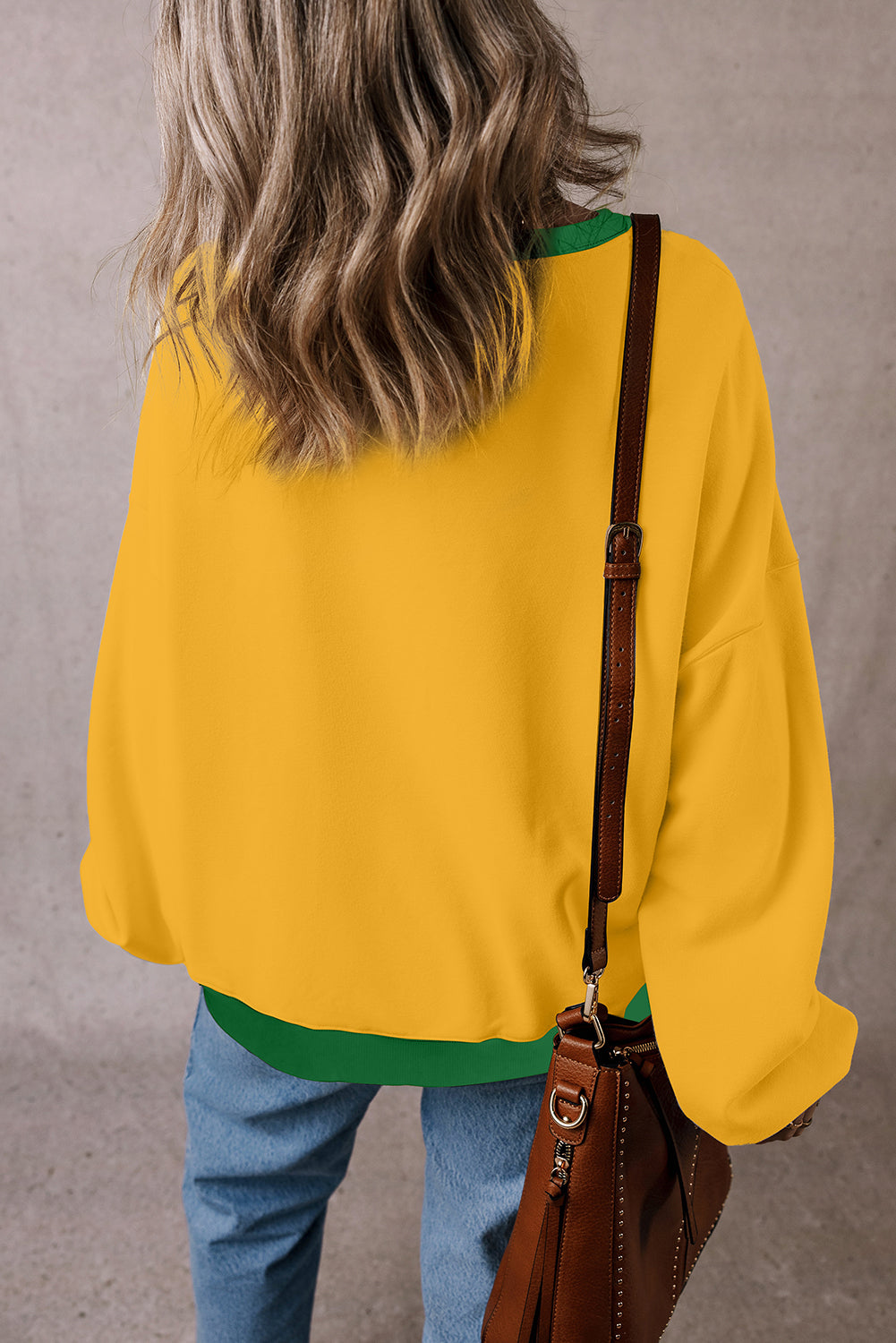 Colorblock Oversized Sweatshirt - Eolante Clothing