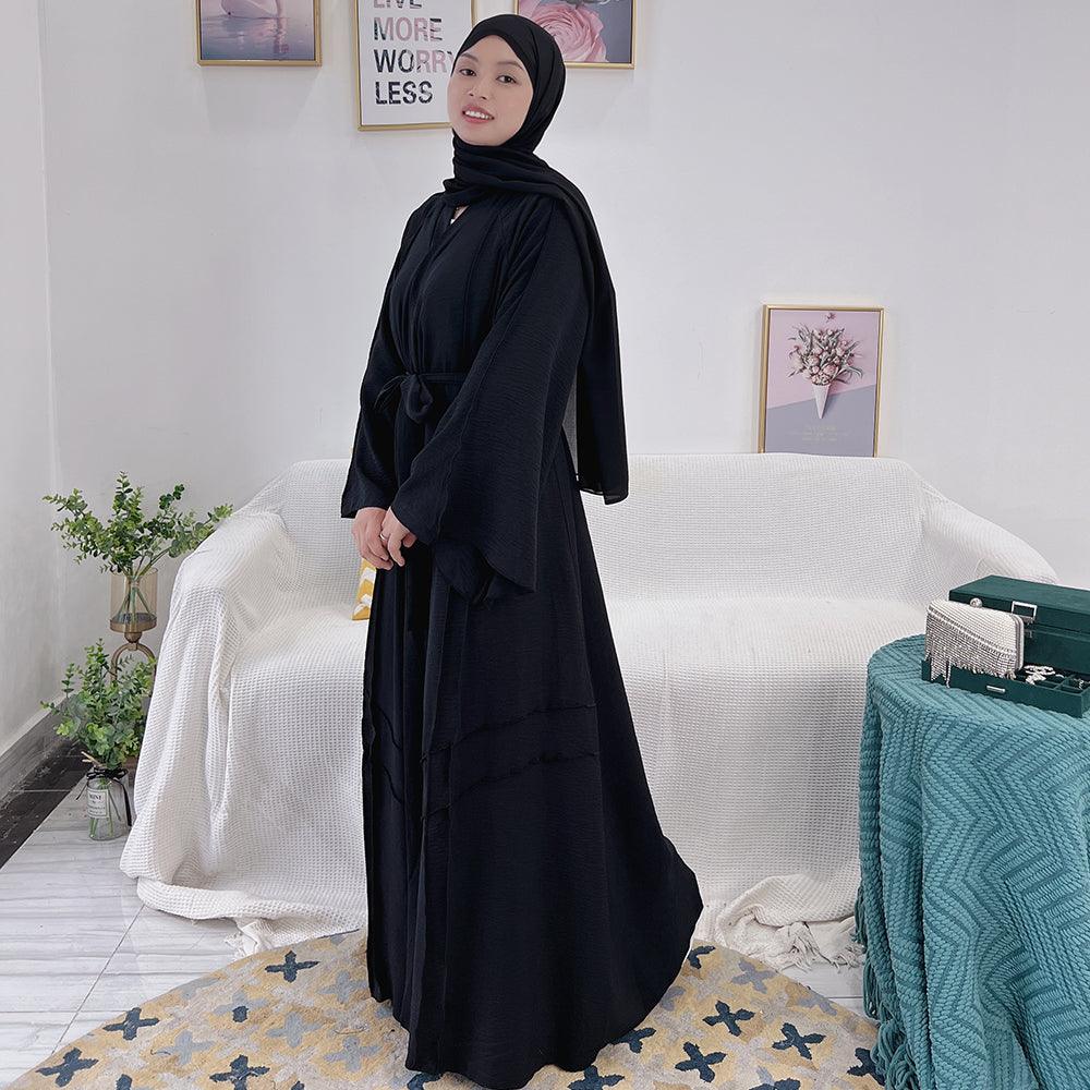 Flowy Reversed Seam Abaya | Eolante Clothing