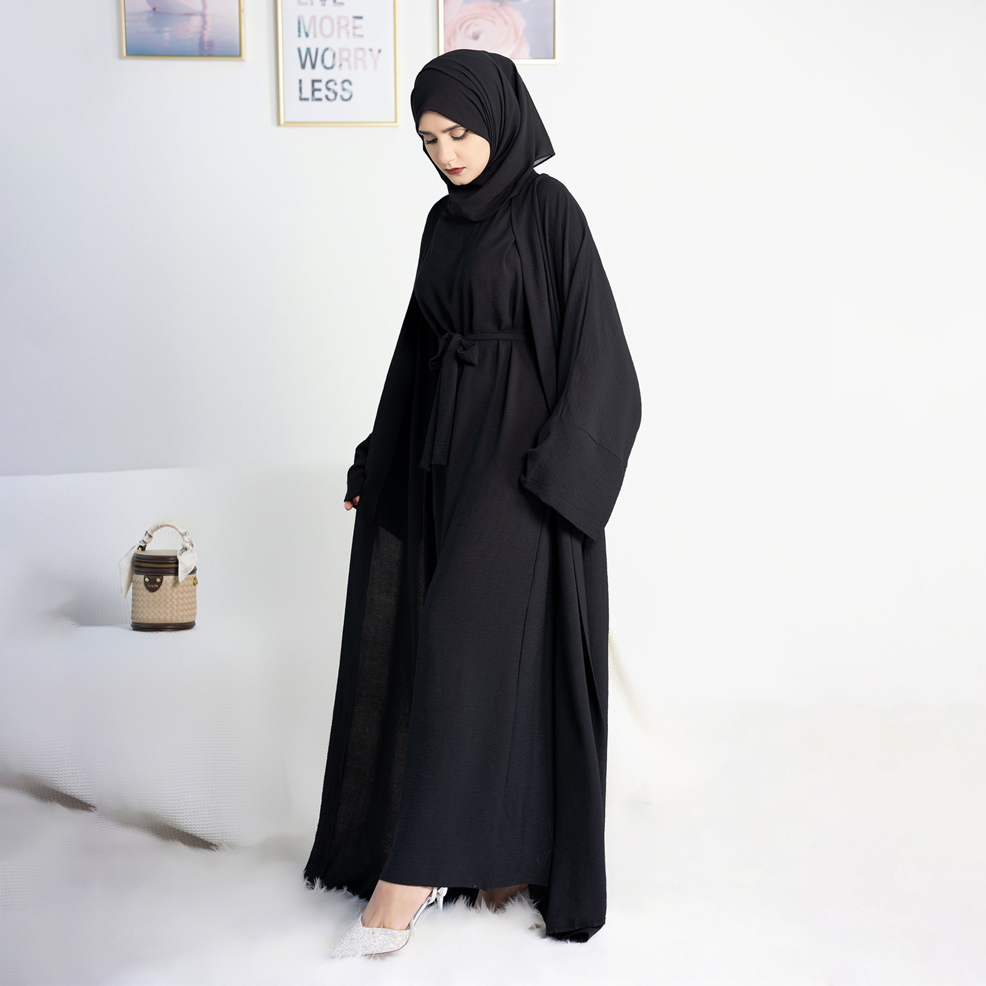 Inner Dress for Abaya in Black | Eolante Clothing 