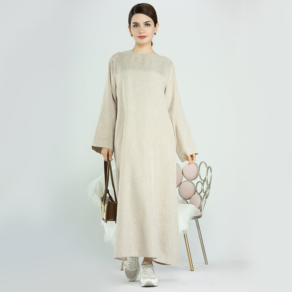 Linen Maxi Abaya | Eolante Clothing 