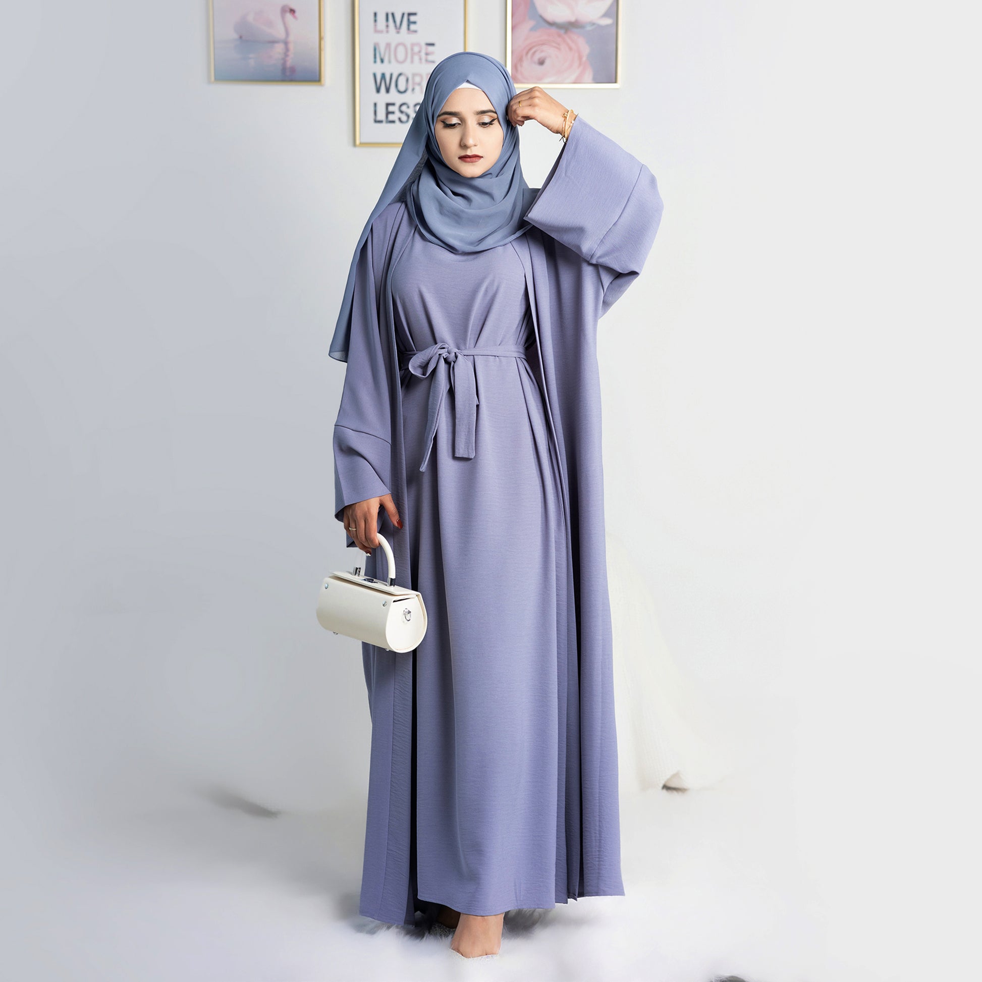 Abaya Inner Dress in Taro | Eolante Clothing 