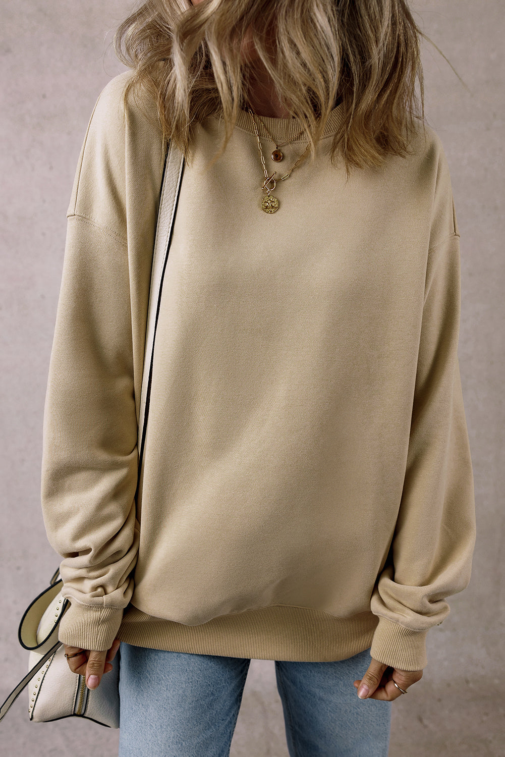 Fleece Loose Sweatshirt - Eolante Clothing