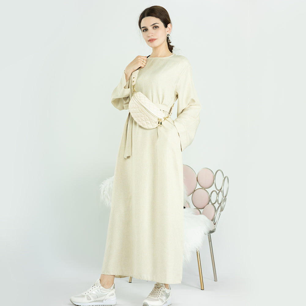 Maxi Dress Abaya & Belt | Eolante Clothing 