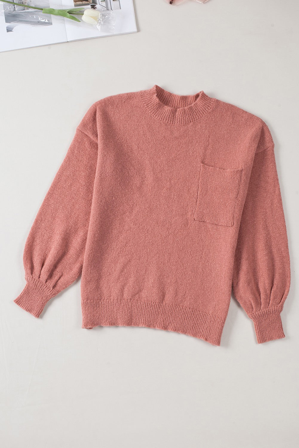 Puffy Pocketed Sweater - Eolante Clothing