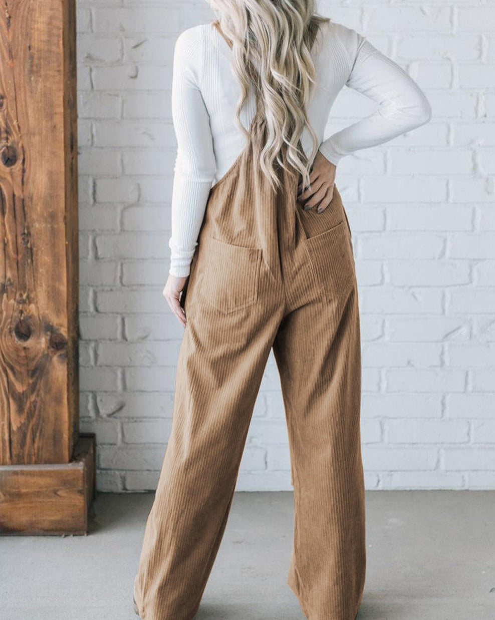 Corduroy Loose Fit Overall - Eolante Clothing