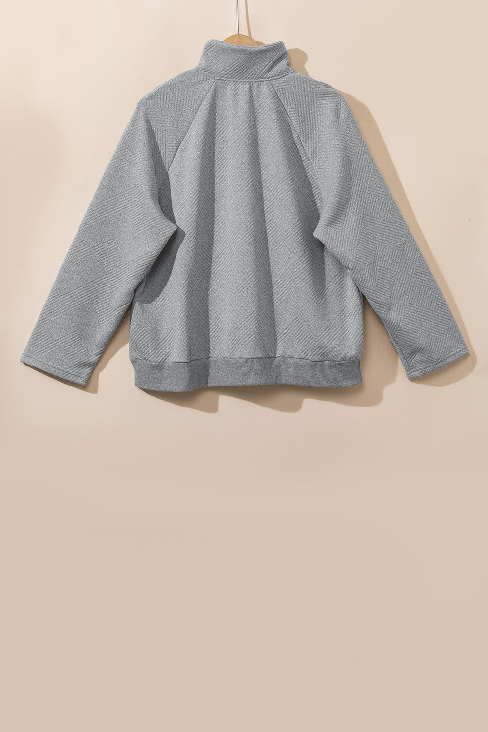 Textured Pullover Plus Size Sweatshirt - Eolante Clothing