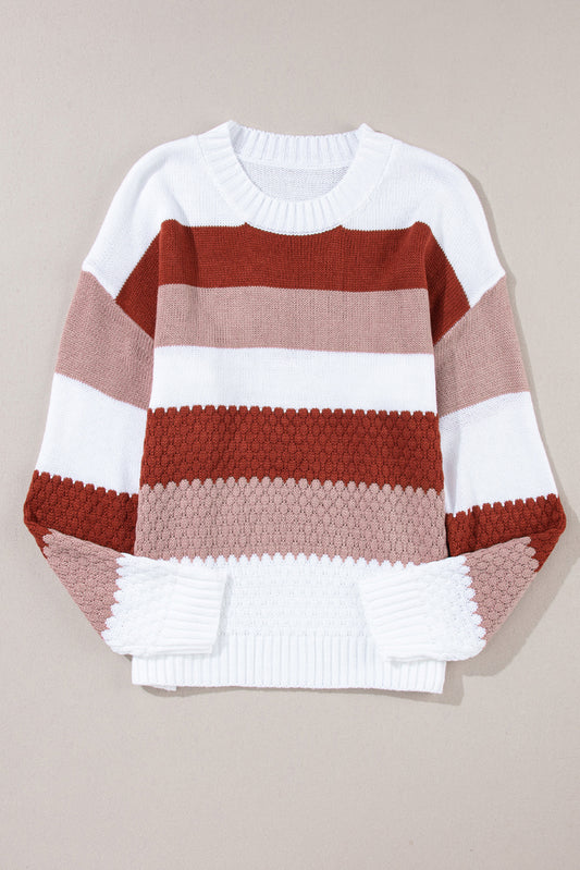 Cable Knit Shoulder Sweater - Eolante Clothing