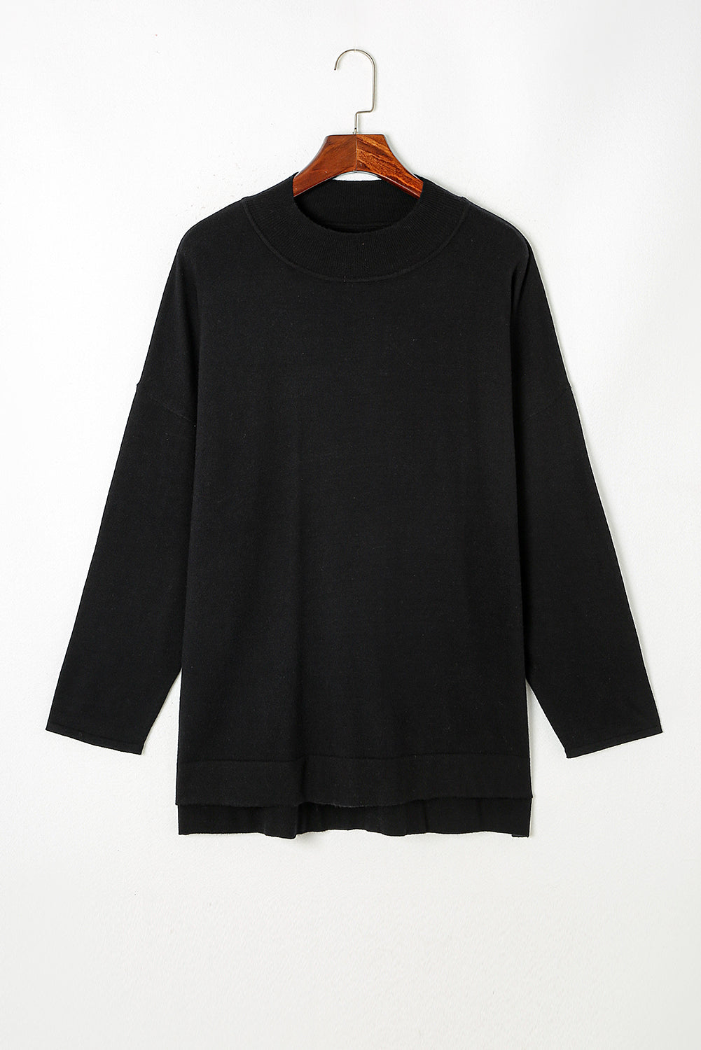 High Neck Loose Plus Size Sweater - Eolante Clothing