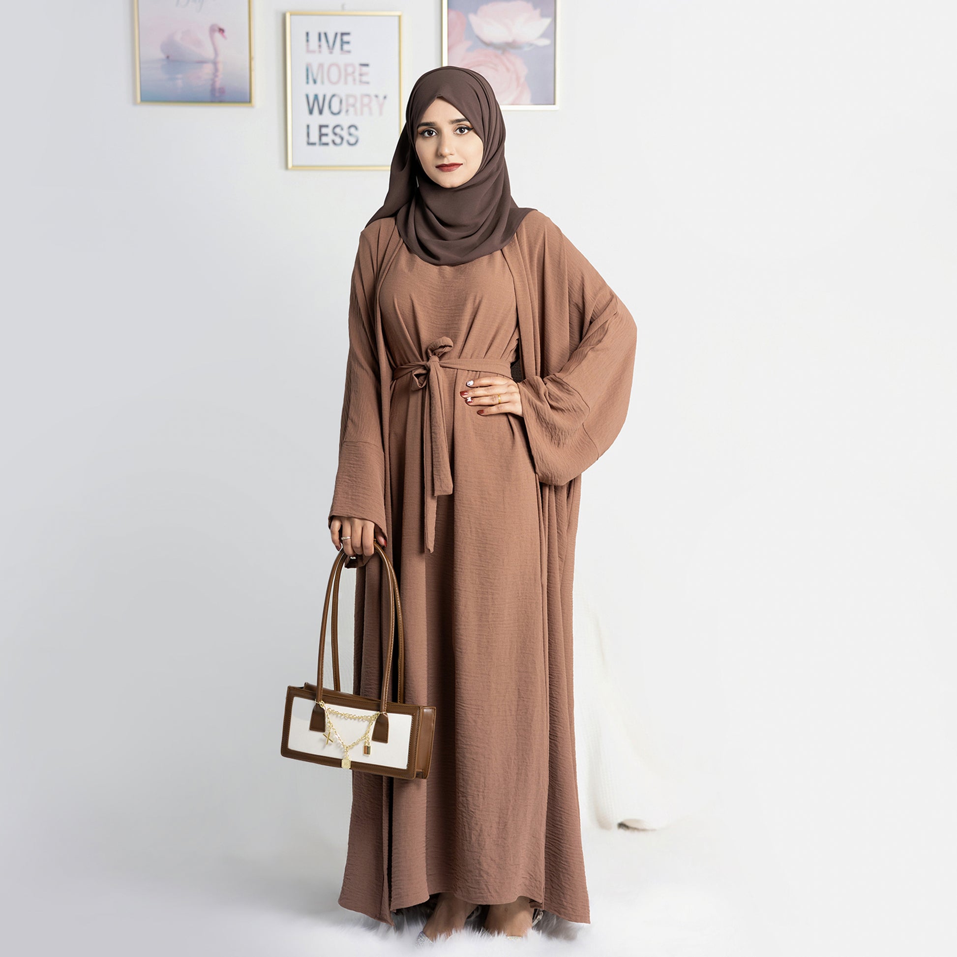 Brown Inner Dress for Abaya | Eolante Clothing 