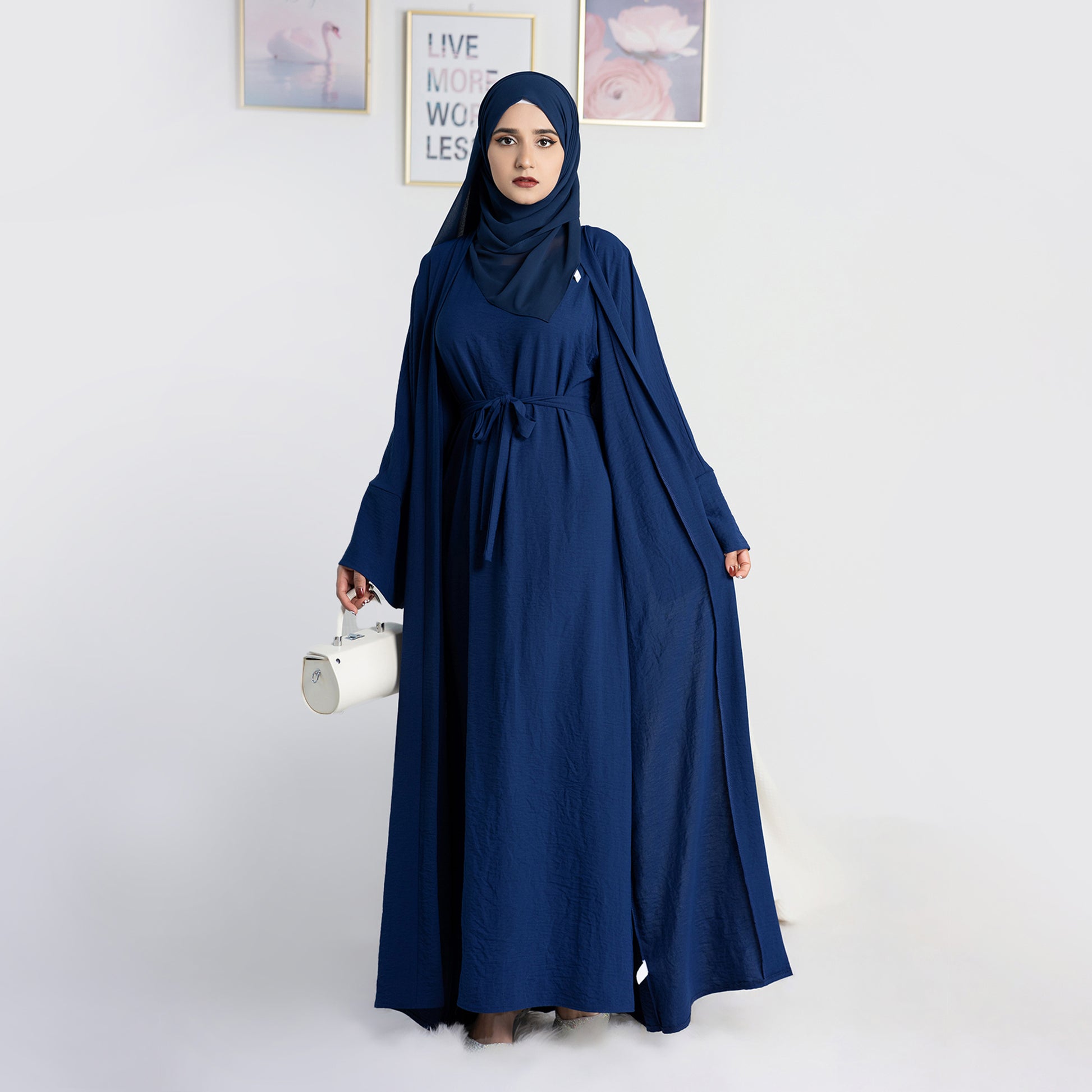 Flowy Inner Dress in Navy | Eolante Clothing 