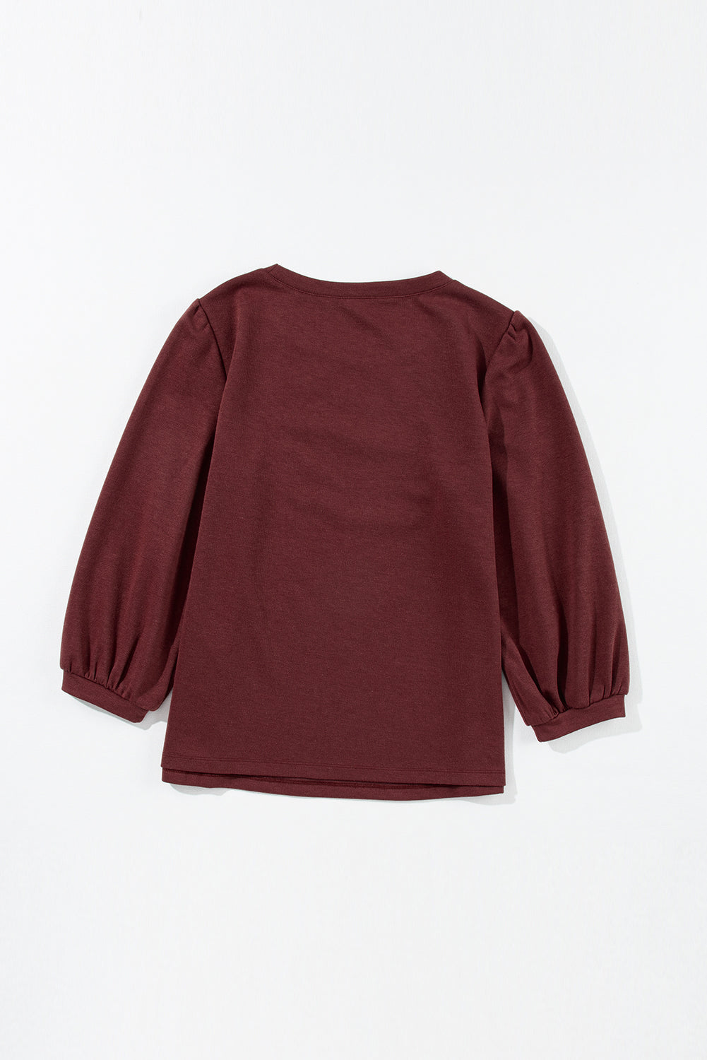 3/4 Sleeve Round Neck Top - Eolante Clothing