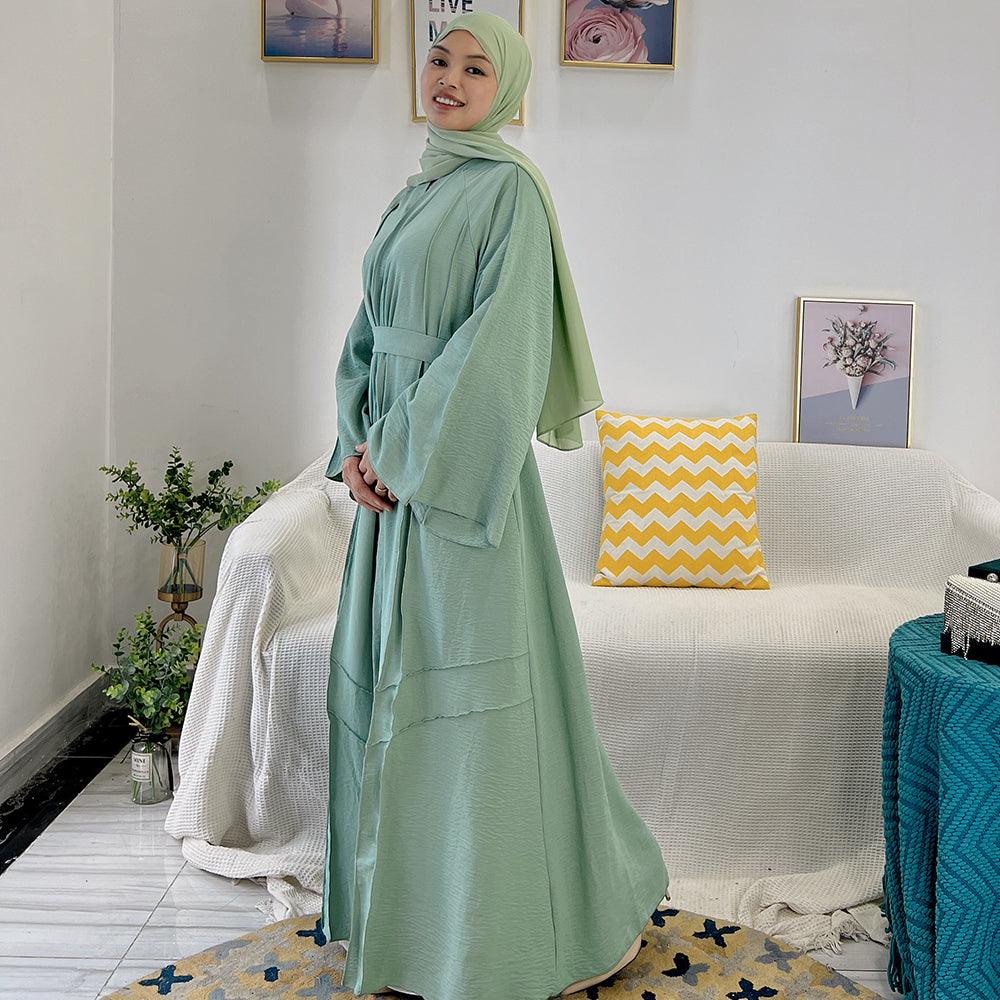 Open Abaya with Reversed Seam | Eolante Clothing