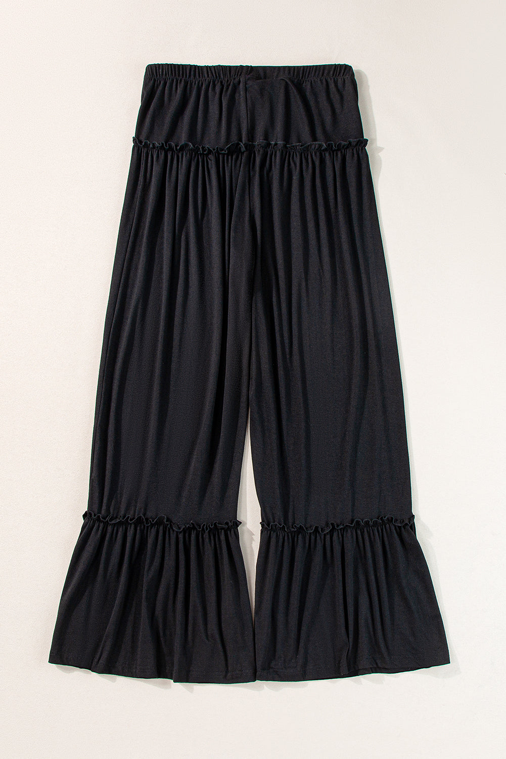 Frilled Wide Leg Pants - Eolante Clothing