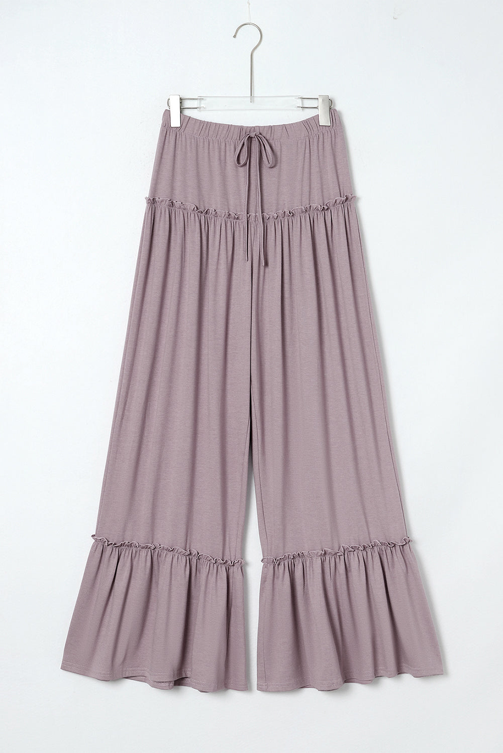 Frilled Wide Leg Pants - Eolante Clothing