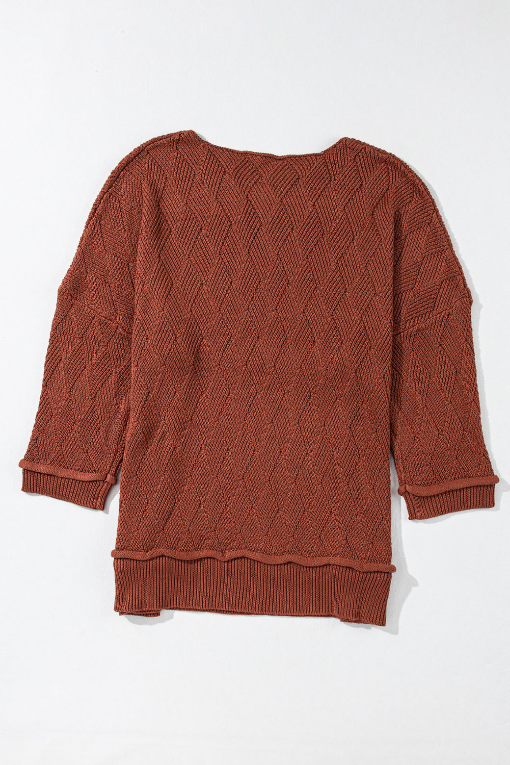 Loose Textured Sweater - Eolante Clothing