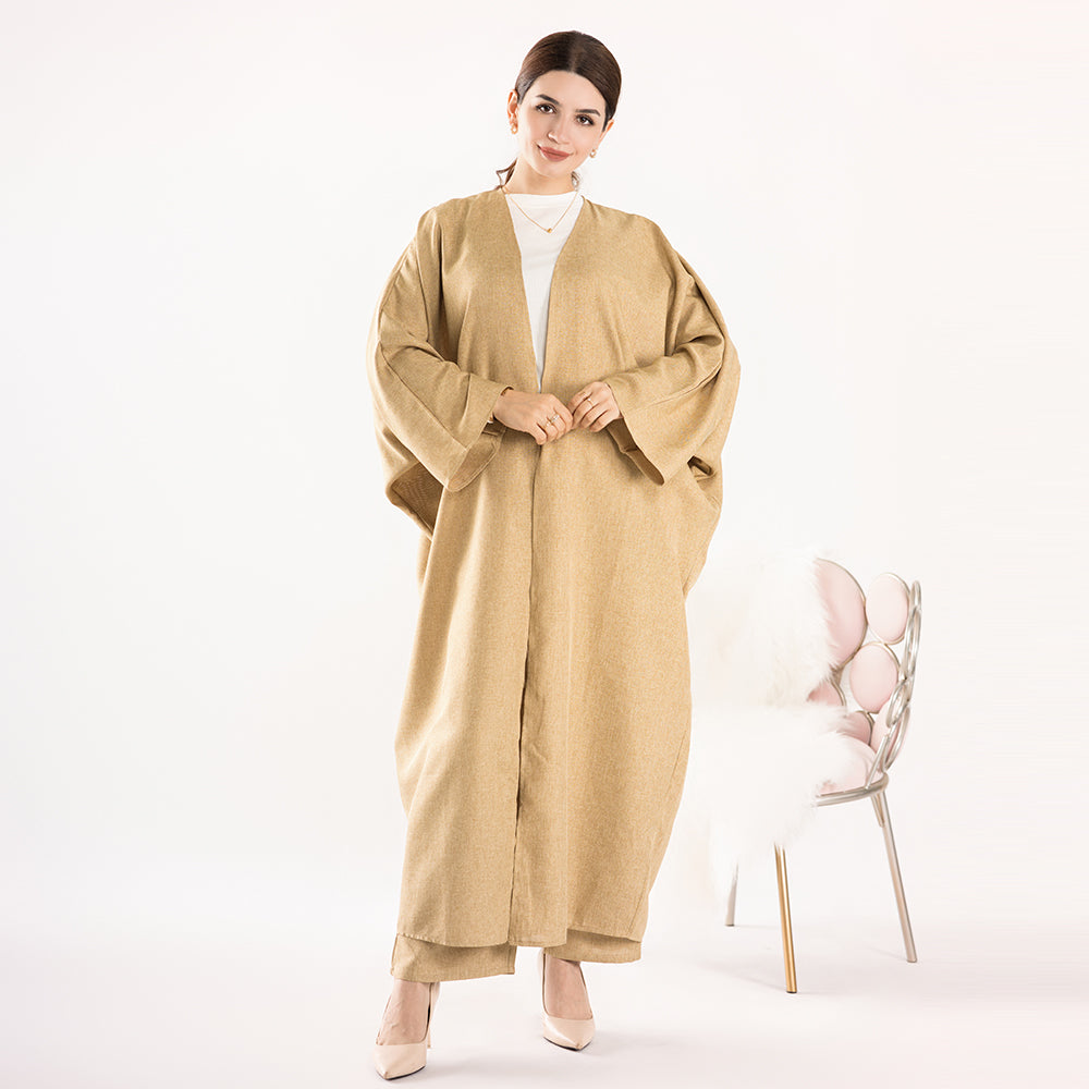 2 Piece Abaya Set, Dress and Pants For Casual to Formal Events - Eolante Clothing