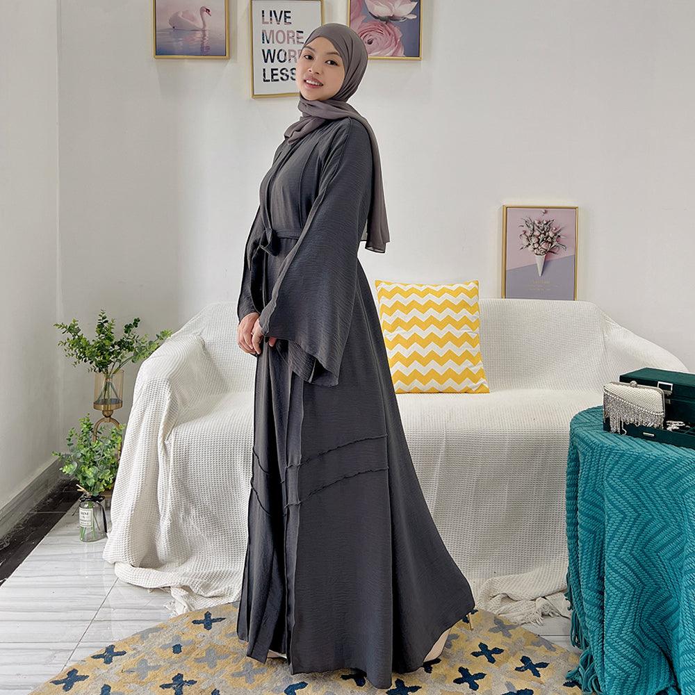 Flowy Reversed Seam Abaya | Eolante Clothing