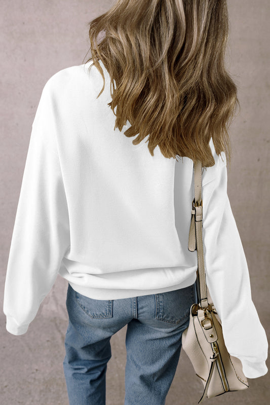 Fleece Loose Oversized Sweatshirt - Eolante Clothing