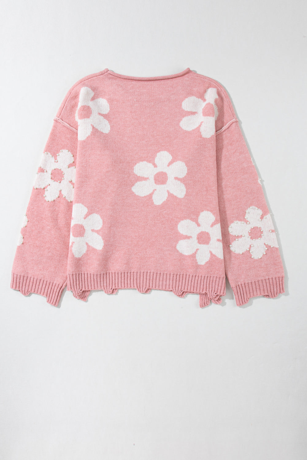 Pearl Design in Heart Sweater - Eolante Clothing