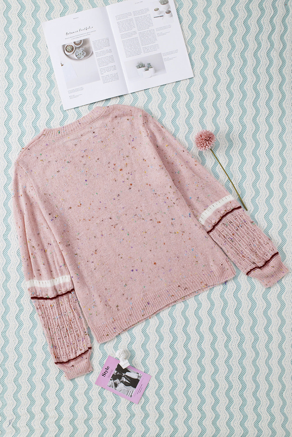 Pilling Detail Sleeve Sweater - Eolante Clothing