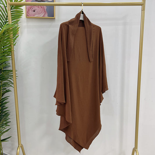 Elegant One-Layer Khimar – Simple & Stylish