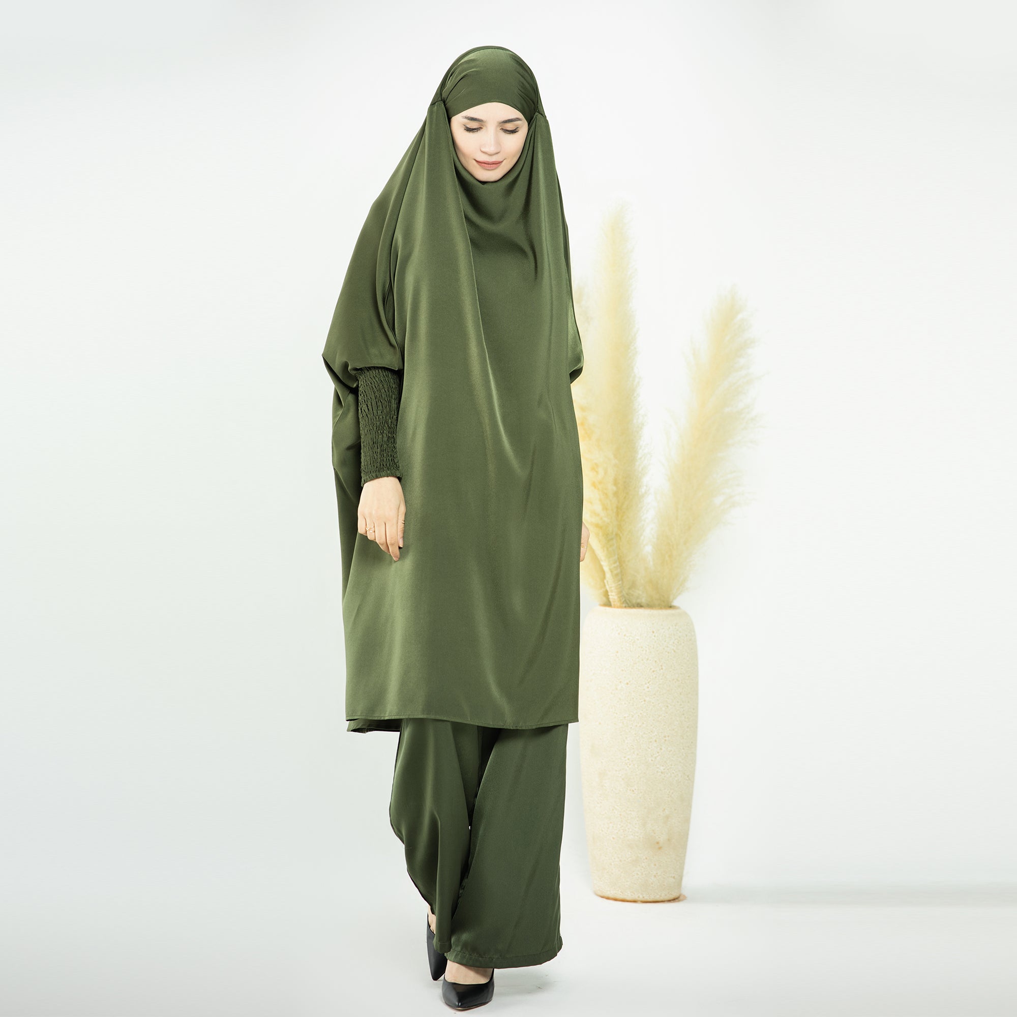 Wide leg pants hijab sales