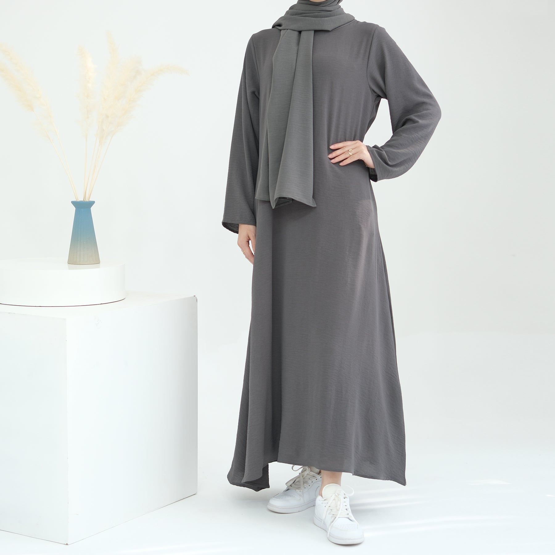 Inner Dress for Abaya in Gray | Eolante Clothing 