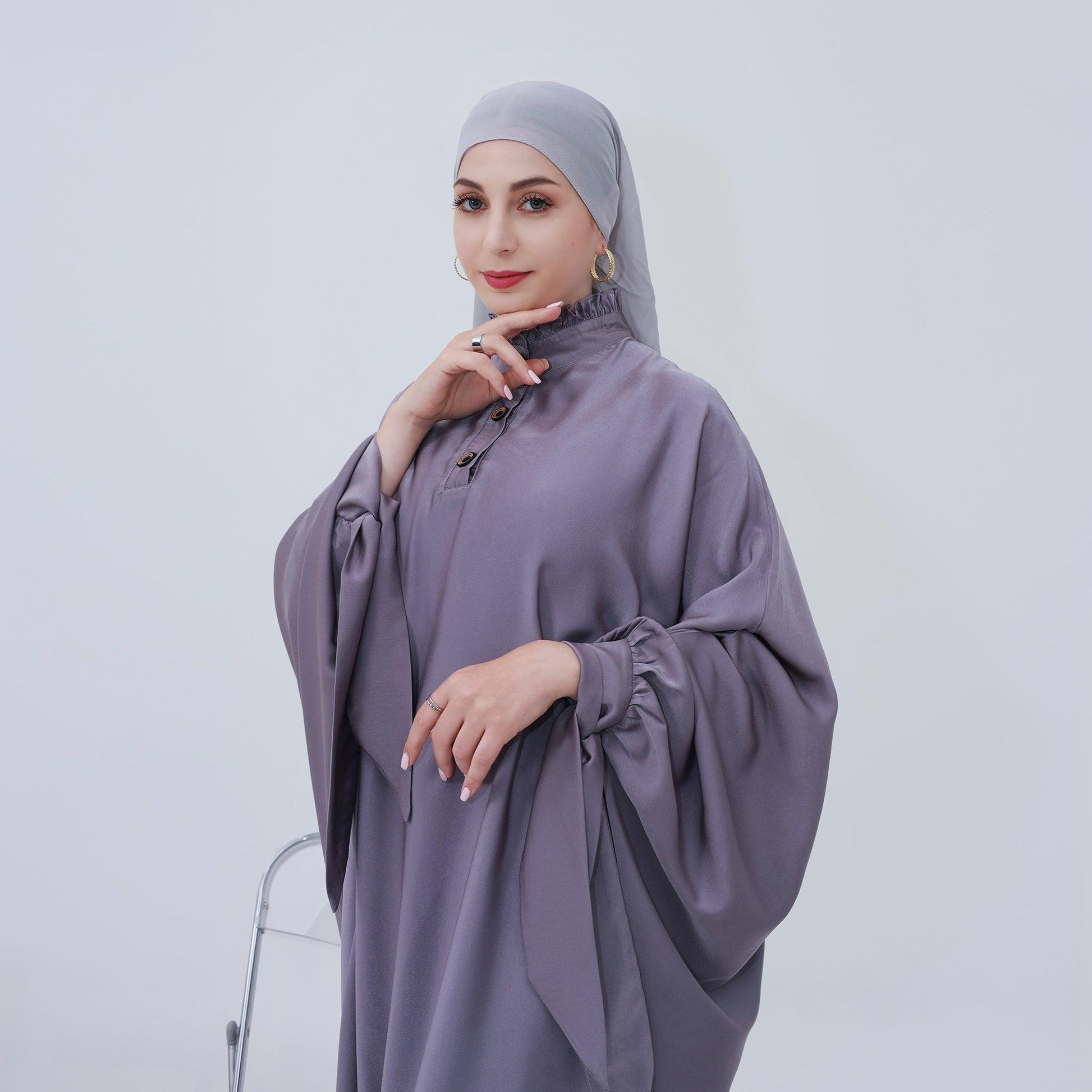 Oversized Maxi Abaya with Batwing Sleeves | Eolante Clothing