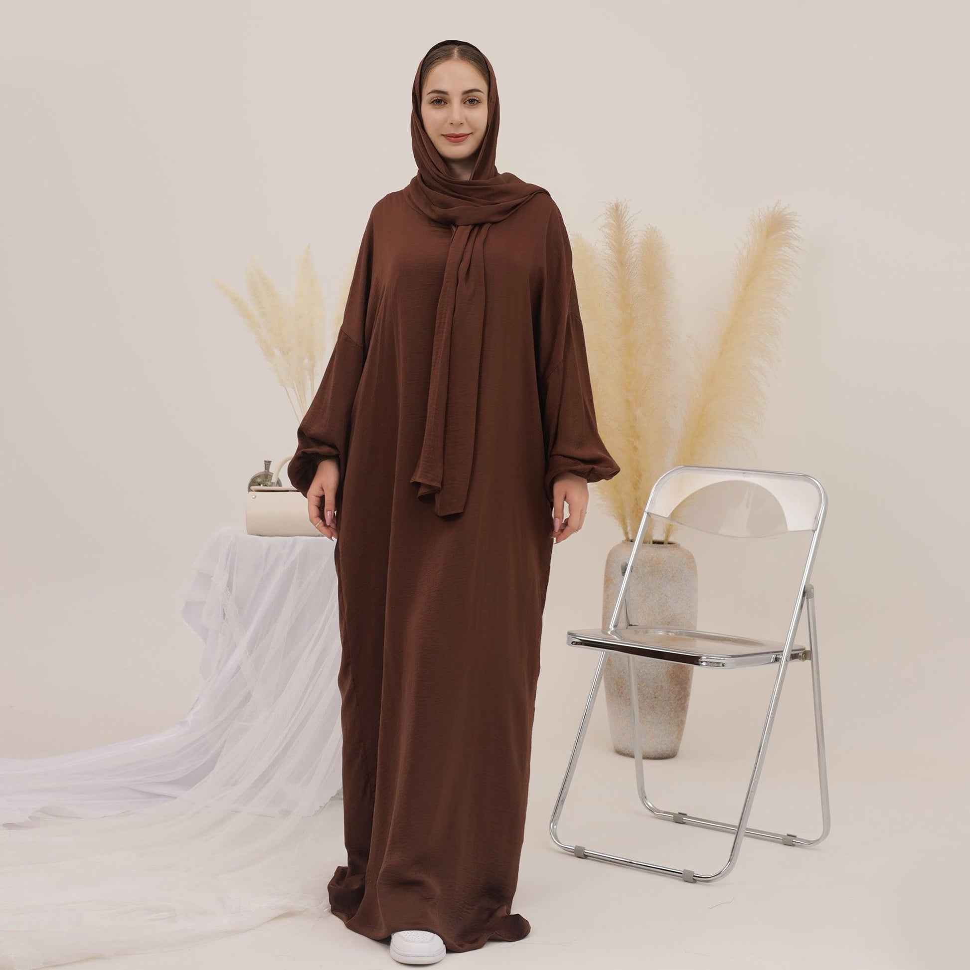 Casual Abaya Dress with Headscarf | Eolante Clothing 