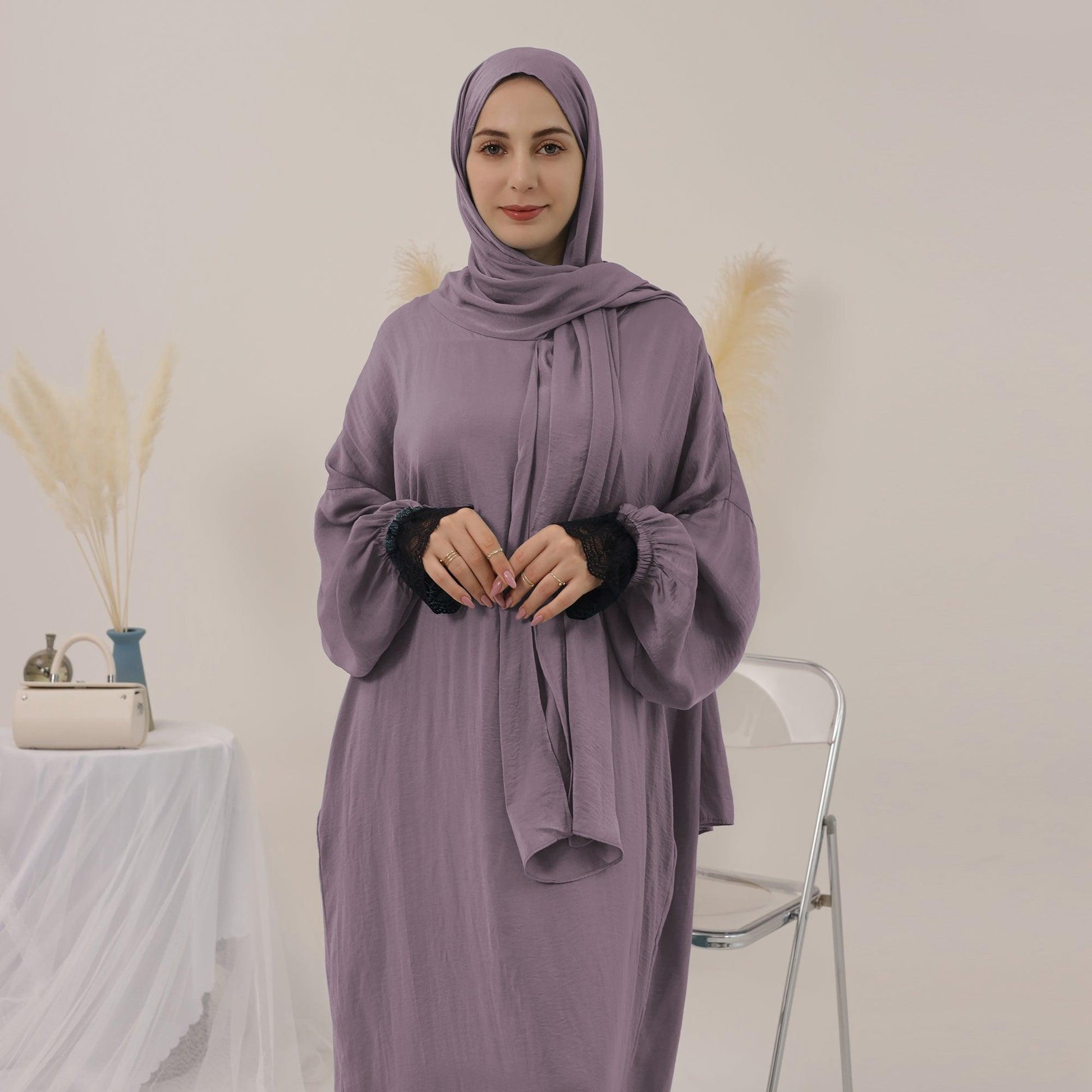 Casual Oversized Abaya & Headscarf | Eolante Clothing 