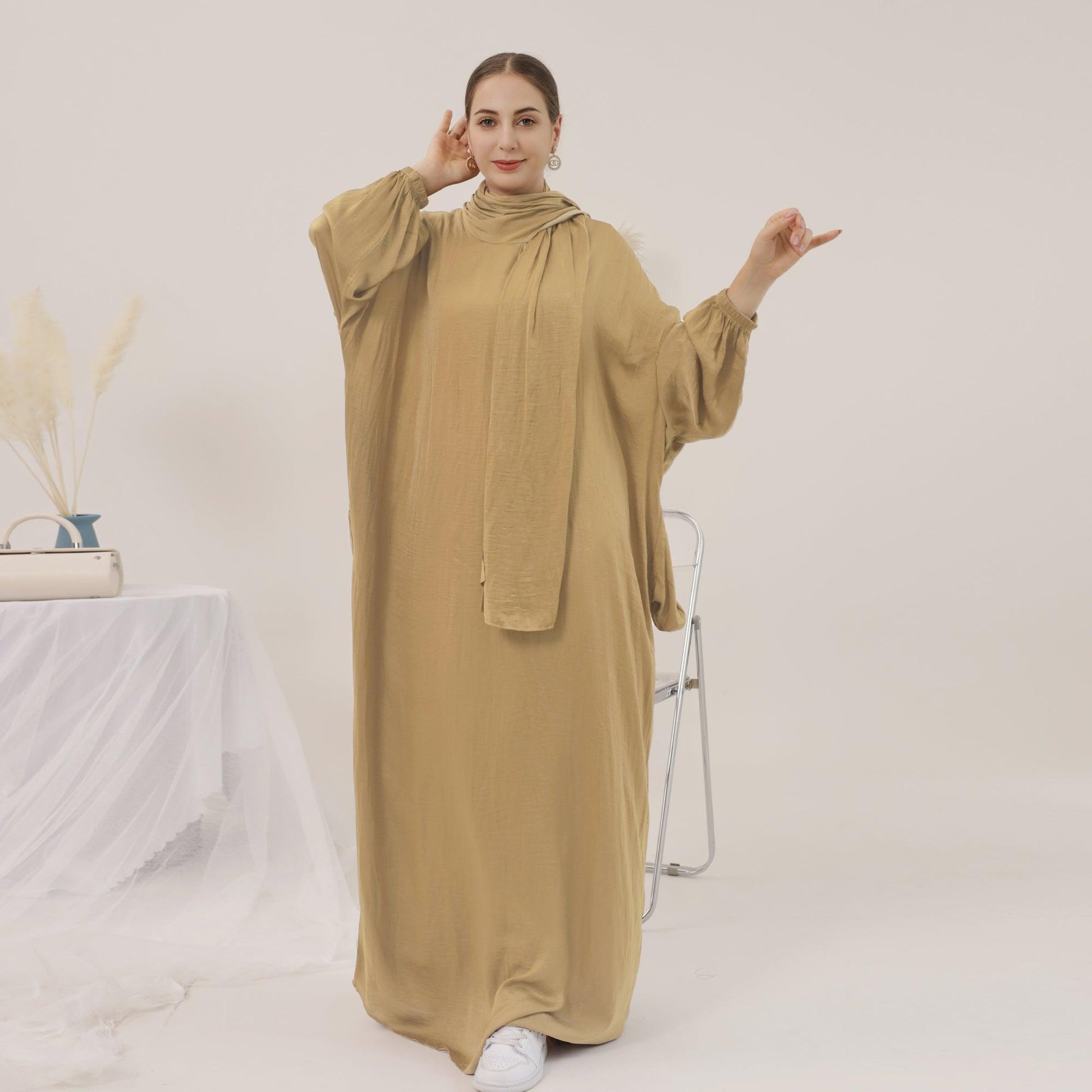 Casual Abaya in Apricot | Eolante Clothing 