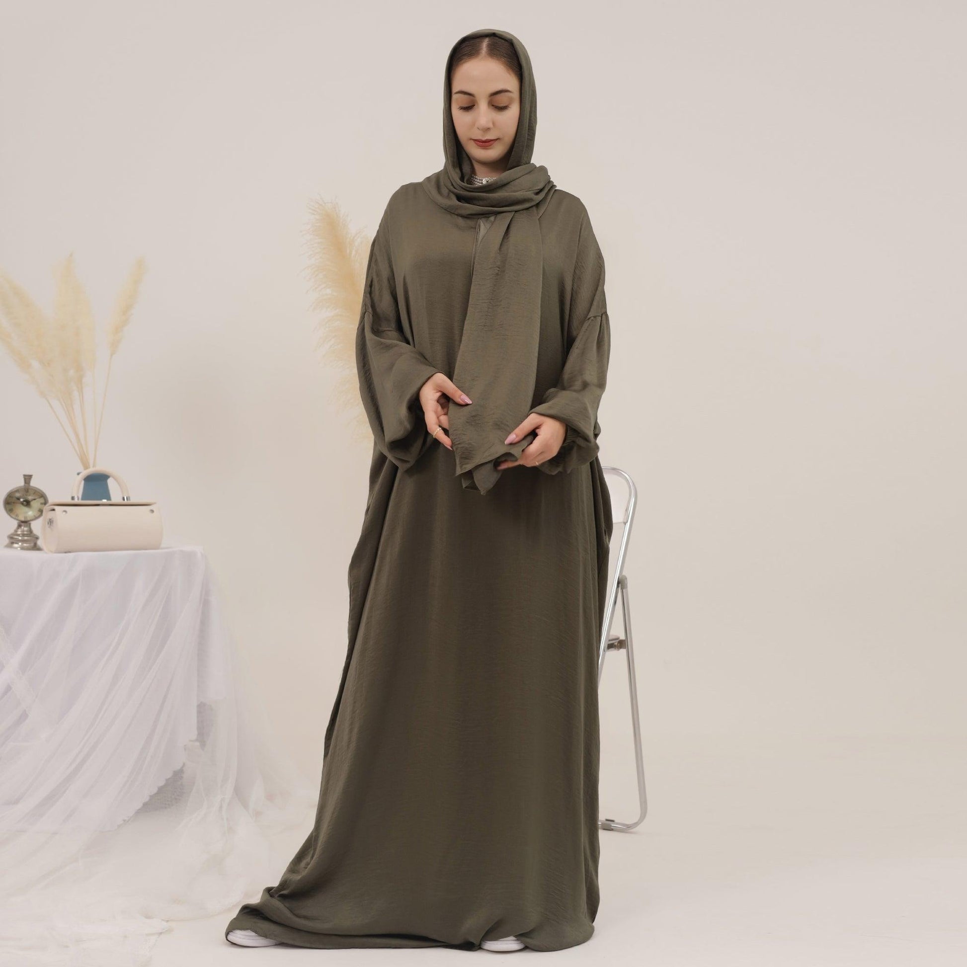 Casual Abaya with Headscarf | Eolante Clothing 