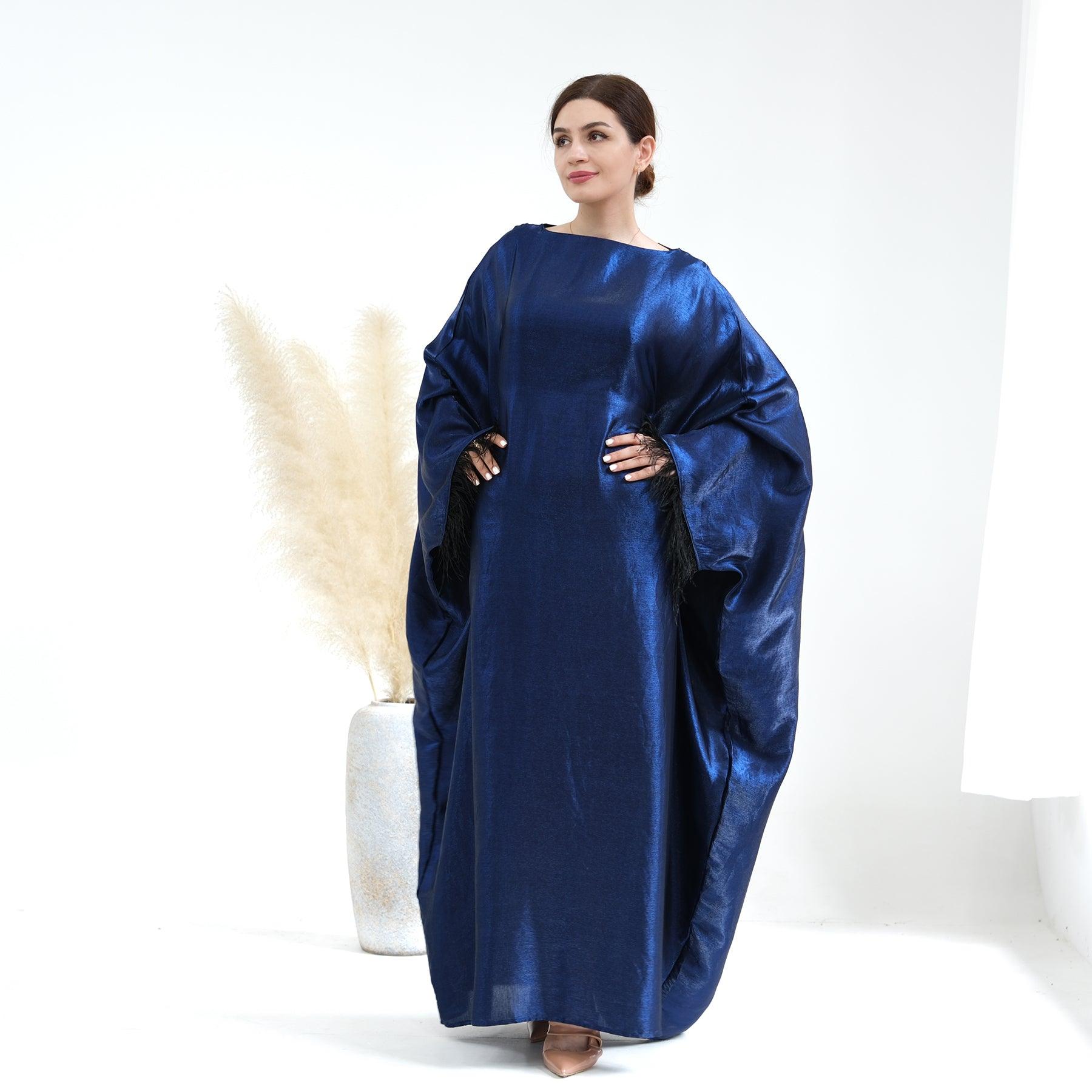 Royal Blue Maxi Abaya | Eolante Clothing 