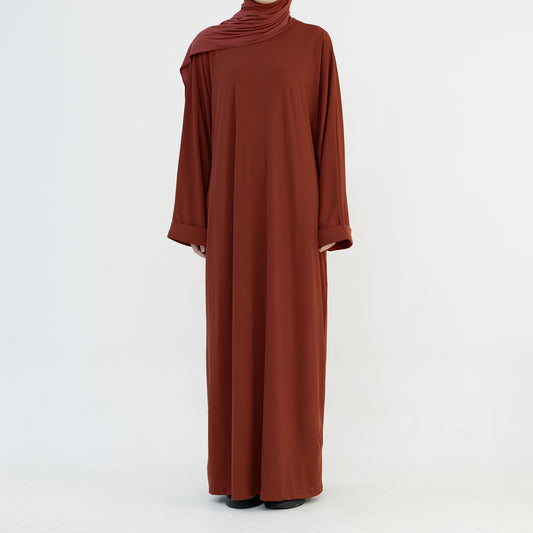 Maxi Abaya in Knitted Texture | Eolante Clothing 