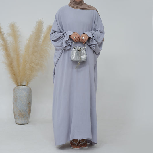 Cinched Sleeve in Maxi Abaya | Eolante Clothing 