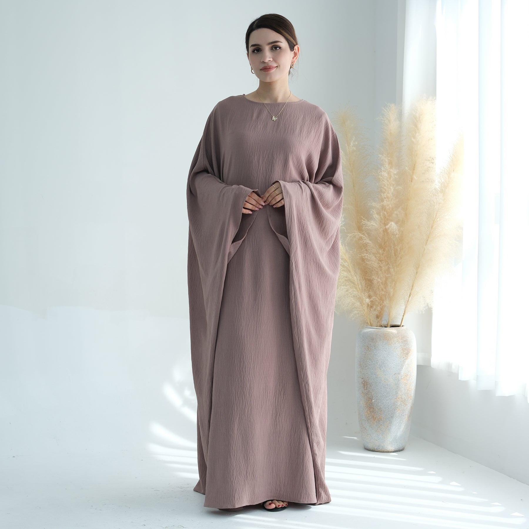 Mauve Abaya Dress | Eolante Clothing 