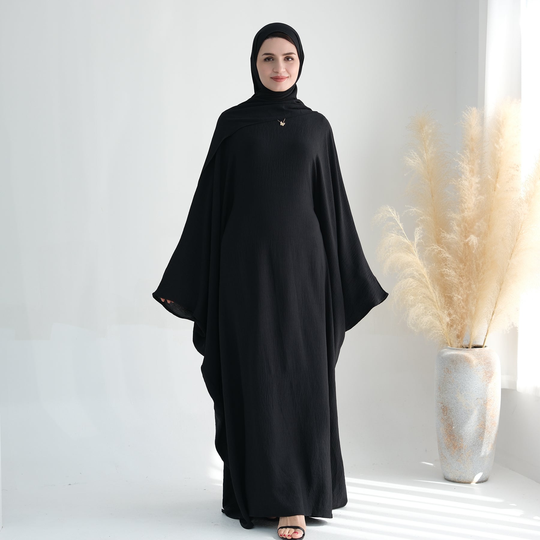 Maxi Dress Abaya Cinched Style | Eolante Clothing 