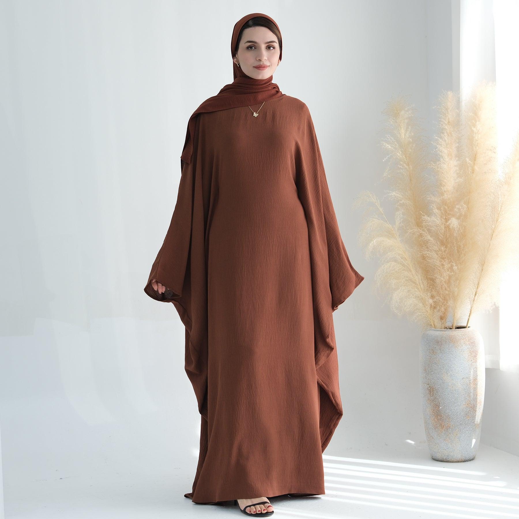 Maxi Dress Abaya in Butterfly-Sleeve | Eolantre Clothing 