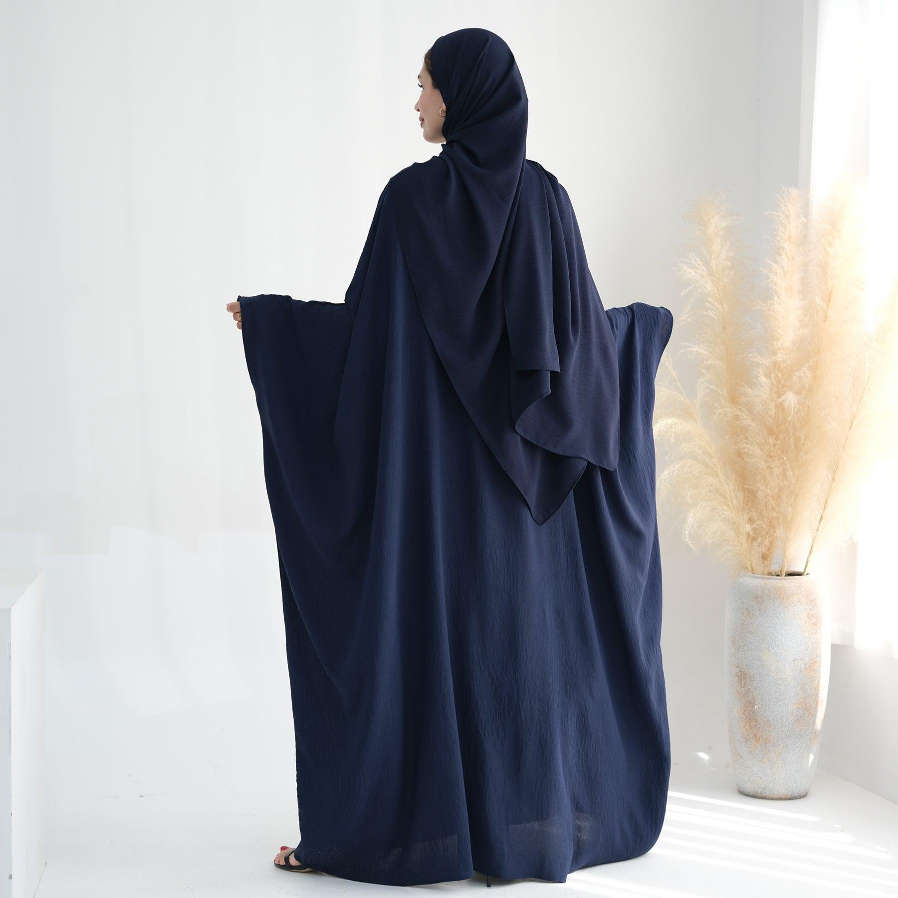 Maxi Dress Abaya Cinched in Navy | Eolante Clothing 