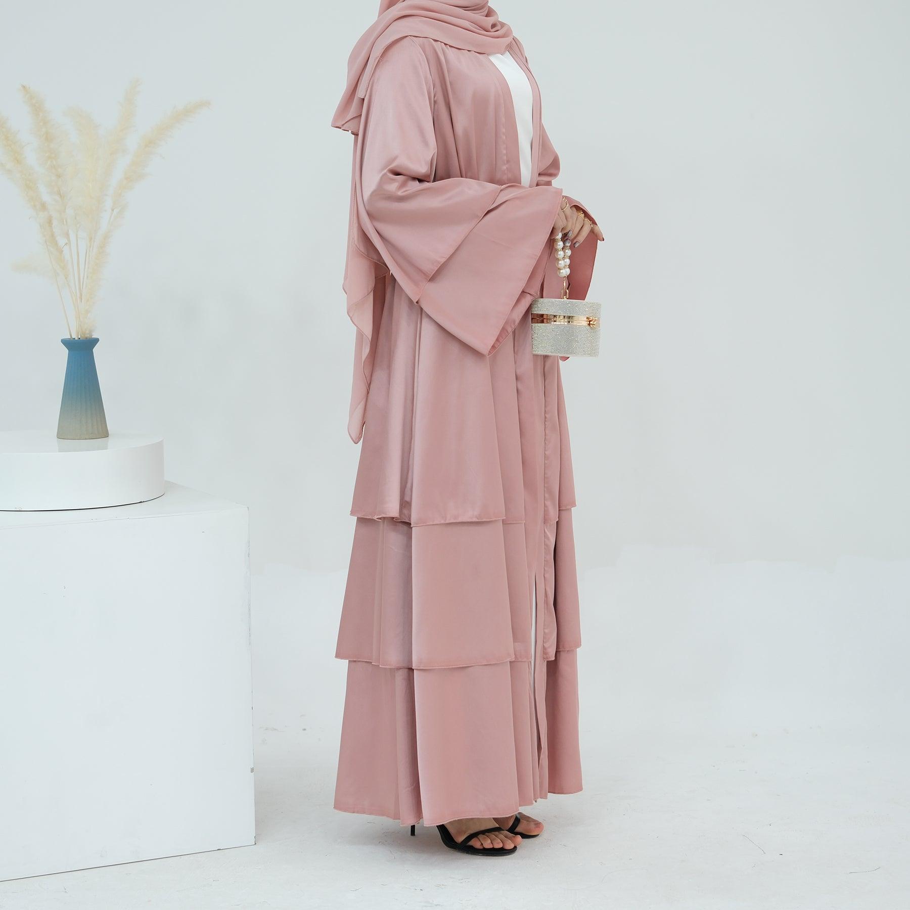 Open Abaya in Pink | Eolante Clothing 