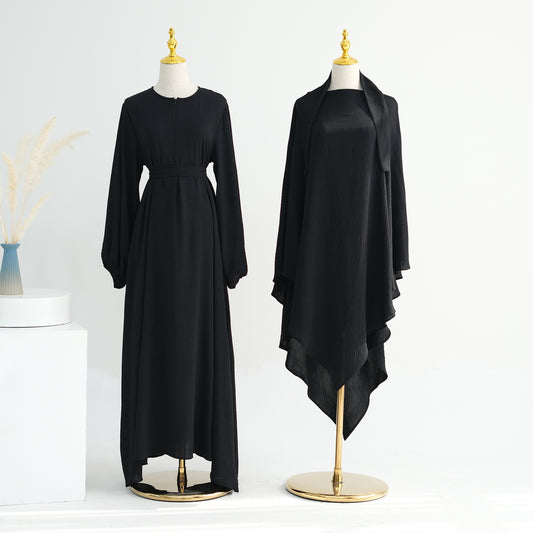 Black Abaya Maxi Dress | Eolante Clothing 