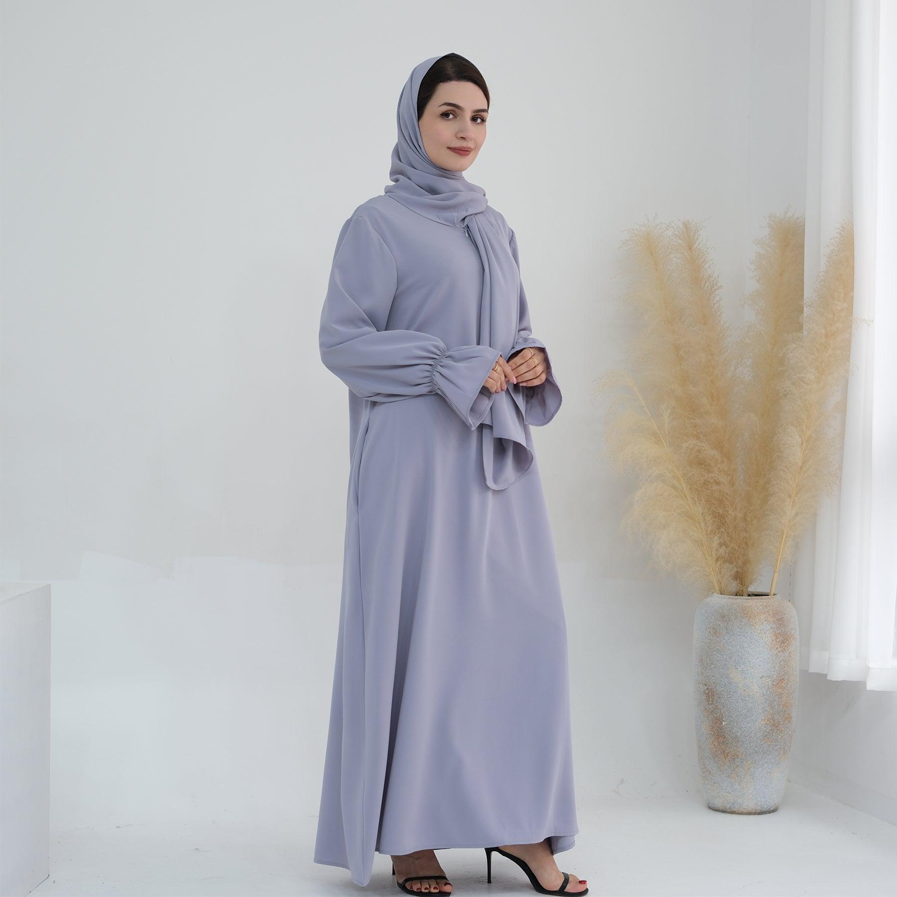 Bat Cuffed Sleeve Abaya Dress | Eolante Clothing 